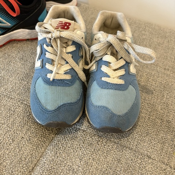 Little Kid Bundle, Set Of Two New Balance Sneakers Sz11 BLUE Black Red - Picture 2 of 11